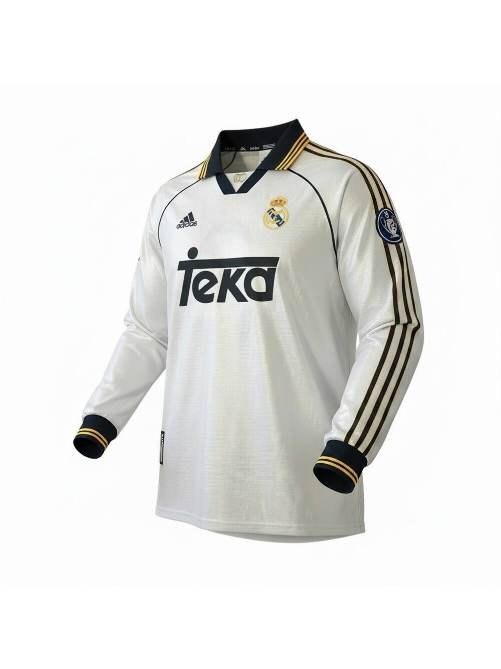 VTG Adidas Jersey Mens Large White Real Madrid Carlos FIFA World Cup Soccer